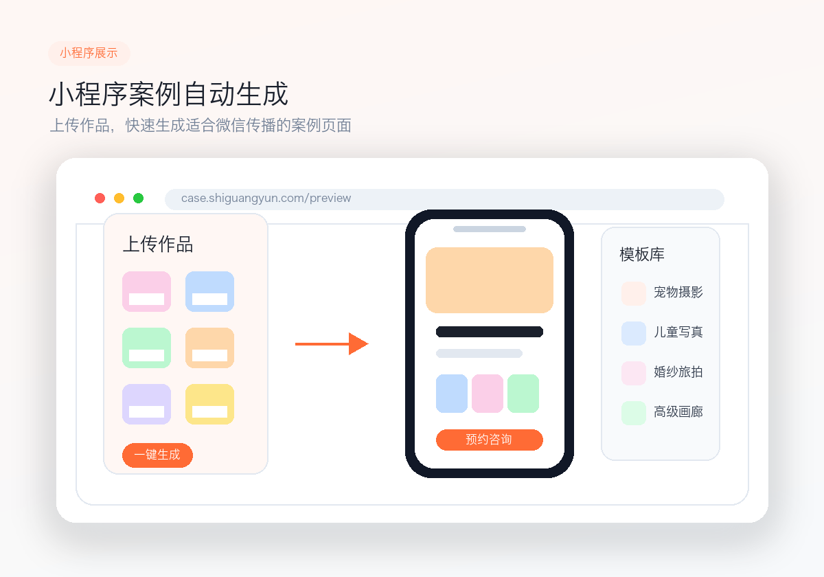 AI自动搭建案例小程序